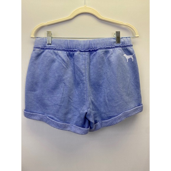 PINK Victoria's Secret Size S Terry Lounge Shorts Cozy Soft Girl Y2K Blue - Picture 4 of 7